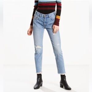 Levi’s Orange tab 505C cropped jeans